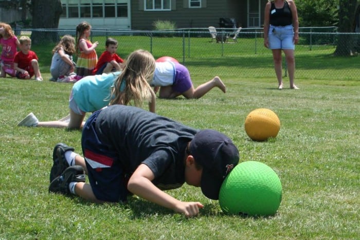 Some relay races work especially well for kids. Use one or more of 