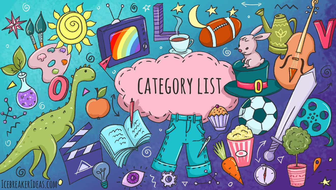 Category Lists for Scattergories